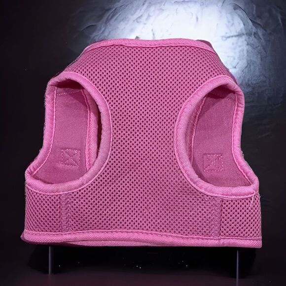 The Dog Walker Company Reflector Accent Harness Sz M 15-20 Lbs Pink on Pink - Picture 2 of 4